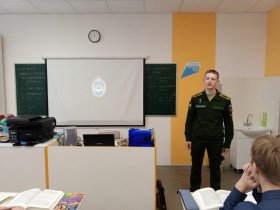 Встреча с выпускником 2023 года Н.Луневым.